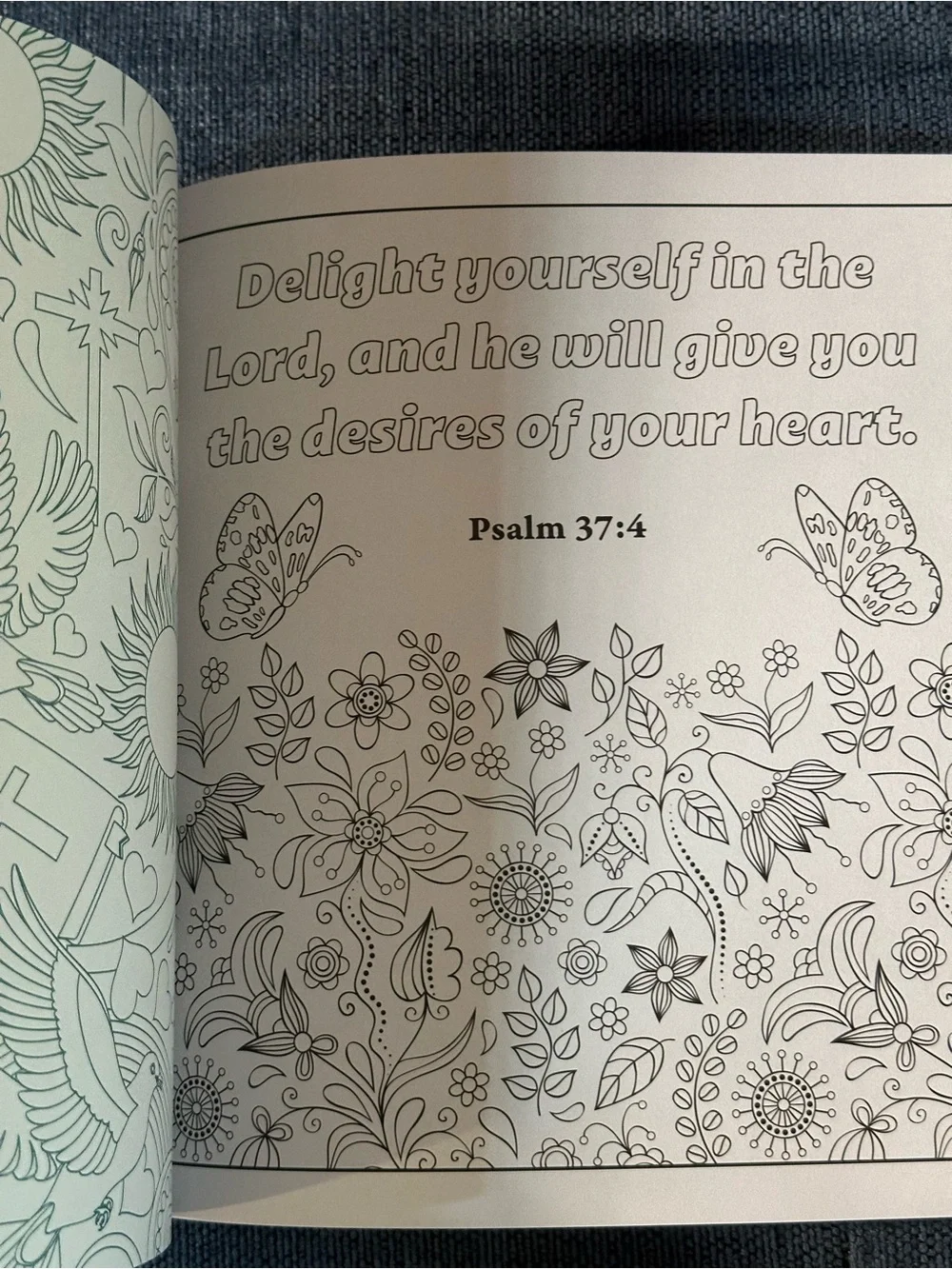 Faith & Devotion Inspirational Coloring Book & Bible Psalms Coloring Book